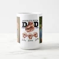 Best Father Ever Personalized Photo Collage Coffee Mug