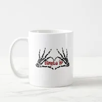 Af Skeleton Hands Heart Classic Coffee Mug
