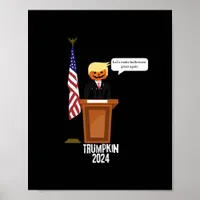 Trumpkin Let's Make Halloween Great Again Classic Poster