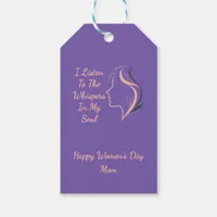 Custom Inspirational Purple Gift Tag