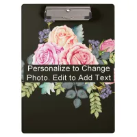 Custom Name Photo Artwork School Office Home Clipboard