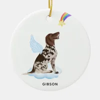 German Shorthaired Pointer Angel Pet Dog Memorial Ceramic Ornament