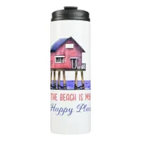 The Beach is my Happy Place Thermal Tumbler