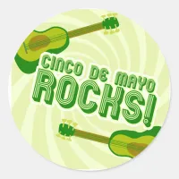 Cinco de Mayo Rocks! Classic Round Sticker