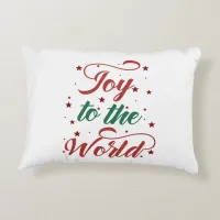 joy to the world decorative pillow