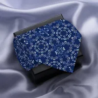 Ornate Classic Blue & White Mediterranean Azulejo Neck Tie