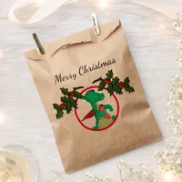 Favor Bag - Photo Circle with Holly Branches