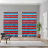 Southwest River Canyon Red Turquoise 50x84 inch Blackout Curtains