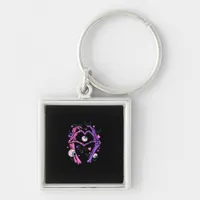 Heart Skeleton Hands - Halloween Pastel Goth Eyeba Keychain