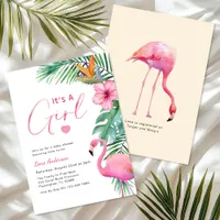 It’s a Girl Flamingo Baby Shower Invite
