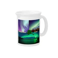 Northern Lights of Alaska Collage Drink Pitcher