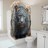 Wild Animals Portrait Reflections  Shower Curtain