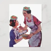 Silly Salad Hats collage Postcard