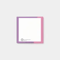 Minimalist Elegant Personalized Business Logo Text Post-it Notes