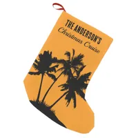 Christmas Caribbean Cruise Palm Trees Small Christmas Stocking