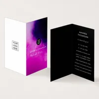 Black and Pink Business Card