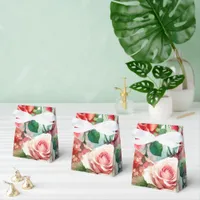 Whimsical Rose Pattern Favor Boxes