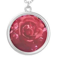 Red Rose Flower Necklace