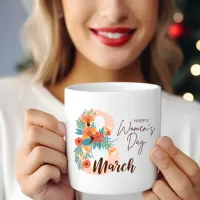 Colorful Flowers 8 March Happy Women's Day Mug