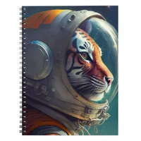 Adorable Tiger Astronaut Notebook