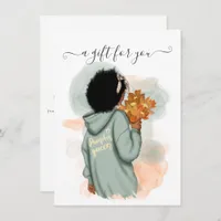 African American Thanksgiving Gift Certificate Cards