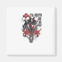 Till Death Do Us Part – Minimalist Skeleton Art Fo Magnet
