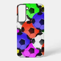 Multicolored American Soccer or Football Samsung Galaxy S22+ Case