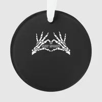 Skeleton Heart And Hands Classic Design  Ornament