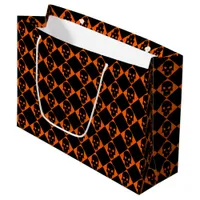 Halloween Black Skull Large Gift Bag