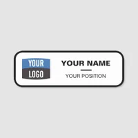 Custom Employee Tag Logo and Name Magnetic Or Safe