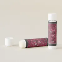 Gothic Paisley Frame Thank You Burgundy ID866 Lip Balm