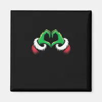 Funny Heart Hands Christmas Magnet