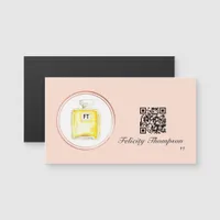 Rose Gold and Blush Pink Makeup Artist QR Code