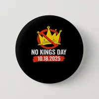 No King Patriotic Freedom No Kings In America Retr Button