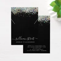 Holographic Glitter Necklace Display Card