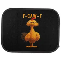 Gothic F-Caw-F Crow Funny Humor Car Floor Mat