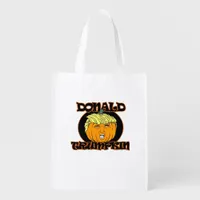 Donald  Halloween Costume Trumpkin Grocery Bag