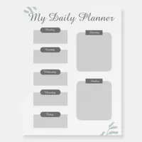 Grey Shades Minimal Daily Planner Sheet Foam Board