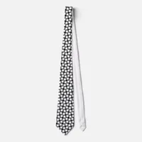 Little Boxes Black & White Mens Fashion Neck Tie