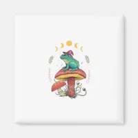 Cottagecore Aesthetic Goblincore Frog Wizard On Mu Magnet