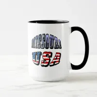 Missouri Picture and USA Text Mug