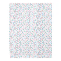 Cute Transgender Pastel Pink Blue Sprinkle Pattern Duvet Cover