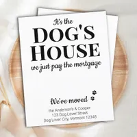 Budget Funny We've Moved Dog Moving  Announcement