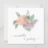 *~* ROSE QR RSVP Gold Glitter -  AR12 Wedding Invitation