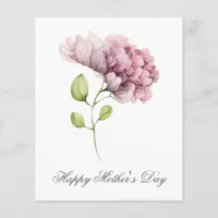 Budget Pretty Watercolor Florals Mothers Day Card