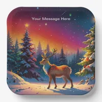 Christmas Winter Wonderland Holiday Season Paper Plates