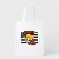 Halloween Funny Trumpkin Classic Grocery Bag