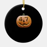 Trumpkin Halloween Classic Ceramic Ornament
