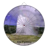 Old Faithful in Yellowstone National Park Dartboard