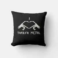 Thrash Skeleton Hands Heart Classic Throw Pillow